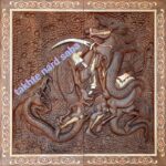 تخته نرد منبت حجیم طرح خان سوم شاهنامه  از استاد فرشچیان - تصویر 2