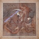 تخته نرد منبت حجیم طرح خان سوم شاهنامه  از استاد فرشچیان