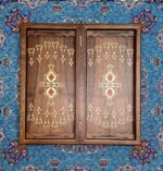 منبت کاری حجیم  وبرجسته  روی چوب گردوی ۳ سانت - تصویر 2